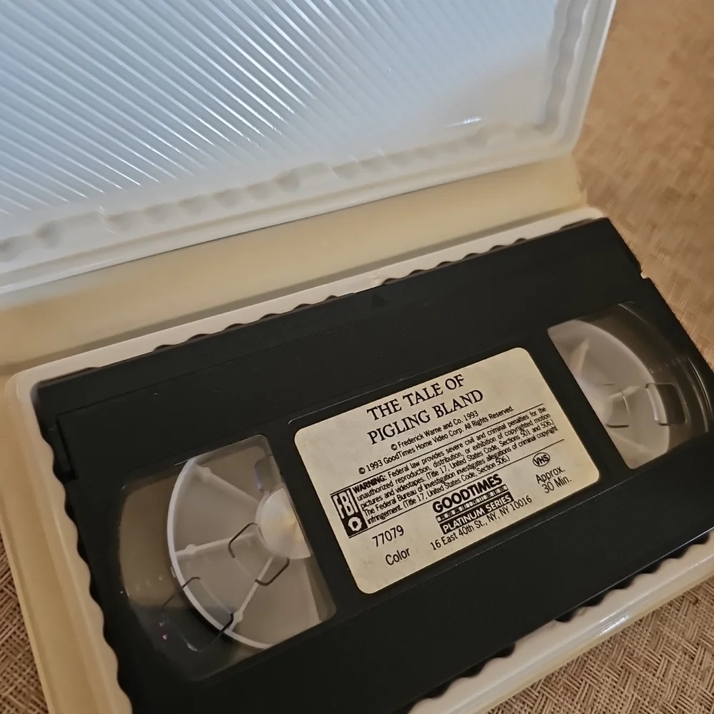 Beatrix Potter Peter Rabbit: The Tale of Pigling Bland 100th Anniversary Ed. VHS